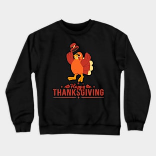 Happy Thanksgiving turkey day special retro Crewneck Sweatshirt